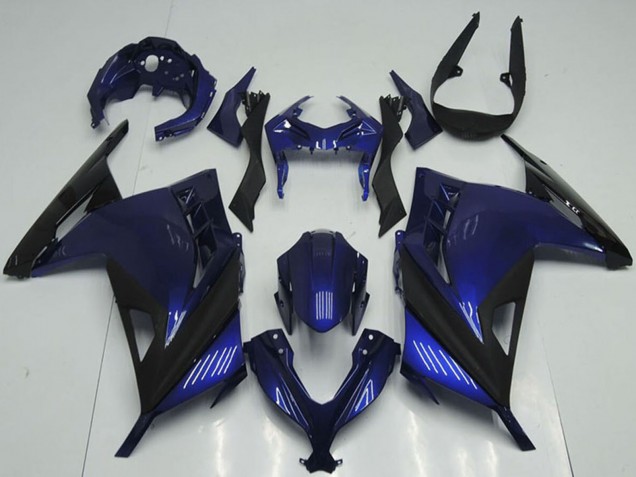 Carene Moto Kawasaki ZX300R 2013-2018 - Blu Nero