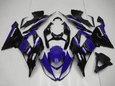 Kit Carena Moto Kawasaki ZX6R 2013-2018 - Blu Nero Lucido