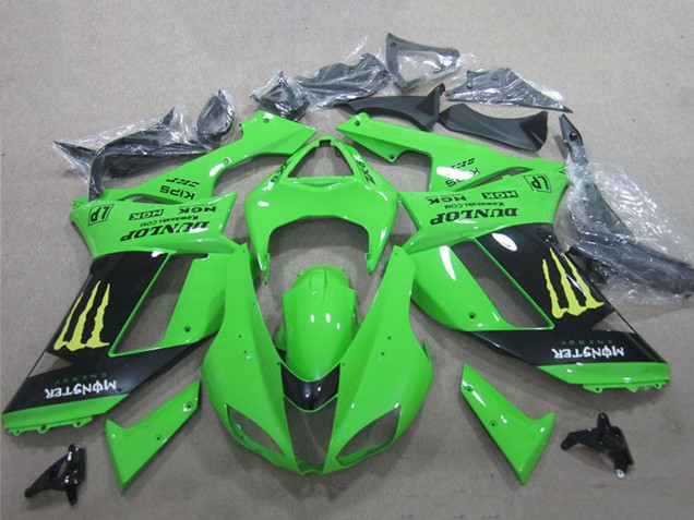 Carene Moto Kawasaki ZX6R 2007-2008 - Bianco Blu Ninja