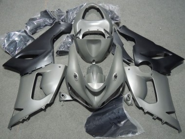 Carene Moto Kawasaki ZX6R 2005-2006 - Grigio Nero Opaco
