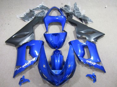 Carena Moto Kawasaki ZX6R 2005-2006 - Blu Nero Opaco