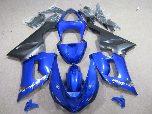 Carena Moto Kawasaki ZX6R 2005-2006 - Blu Nero Opaco