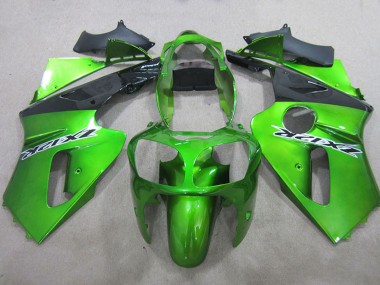 Carene Moto Kawasaki ZX12R 2000-2001 - Verde Nero Opaco