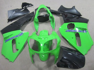 Carene Moto Kawasaki ZX12R 2000-2001 - Verde Nero Opaco Blu