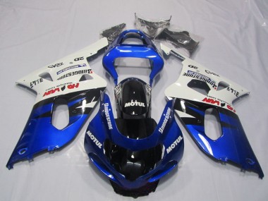Carene Moto Suzuki GSXR 600 2001-2003 - Bianco Blu Nero Lucido Motul