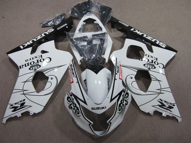 Carene Moto Suzuki GSXR 600 2004-2005 - Bianco Nero Corona Extra Motul