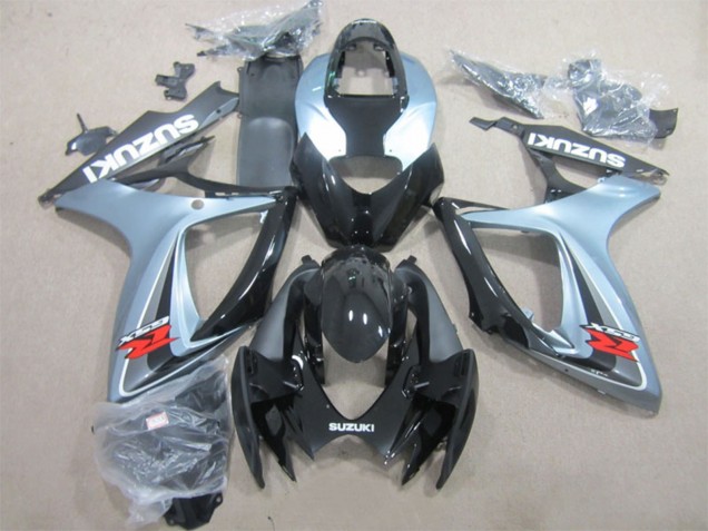 Carene Moto Suzuki GSXR 600 2006-2007 - Grigio Nero Lucido
