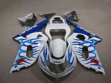 Carene Moto Suzuki GSXR 750 2001-2003 - Bianco Blu Fiamma
