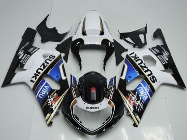 Carene Moto Suzuki GSXR 750 2001-2003 - Bianco Blu Nero Lucido Viru