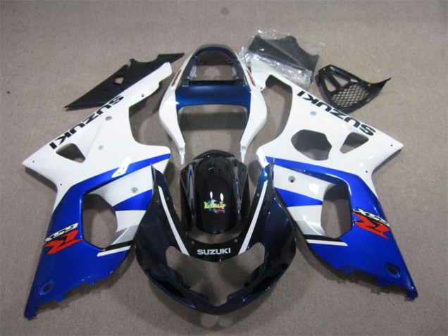 Carene Moto Suzuki GSXR 1000 2000-2002 - Bianco Blu Nero Lucido Rosso