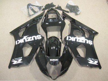 Carena Moto Suzuki GSXR 1000 2003-2004 - Nero Lucido Bianco Decal