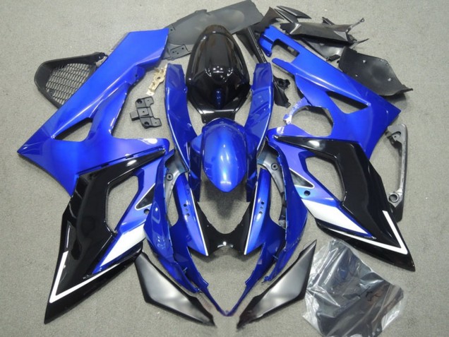 Carene Moto Suzuki GSXR 1000 2005-2006 - Blu Bianco Argento Nero