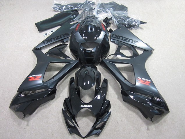 Kit Carene Moto Completo Suzuki GSXR 1000 2007-2008 - Nero Lucido Nero Opaco