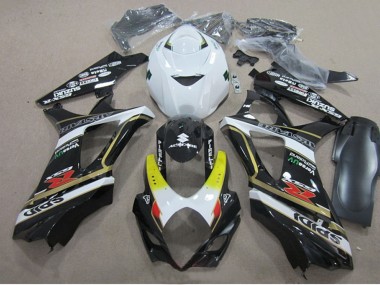 Carene Moto Suzuki GSXR 1000 2007-2008 - Bianco Giallo Rosso Nero