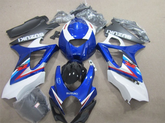 Carene Moto Suzuki GSXR 1000 2007-2008 - Bianco Blu Rosso