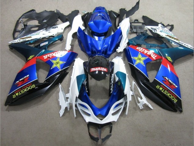 Carene Moto Suzuki GSXR 1000 2009-2016 - Bianco Blu Rosso Nero Rockstar