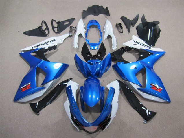 Kit Carene Moto Completo Suzuki GSXR 1000 2009-2016 - Bianco Blu Nero