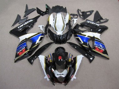 Carena Moto Suzuki GSXR 1000 2009-2016 - Bianco Blu Nero Dark Dog