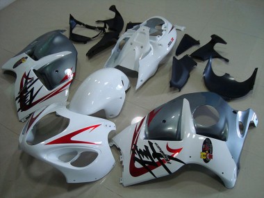 Carene Moto Suzuki GSXR 1300 Hayabusa 1996-2007 - Bianco Rosso Grigio Opaco