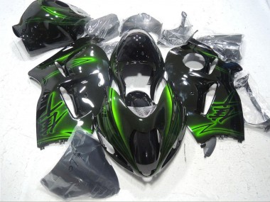Carene Moto Suzuki GSXR 1300 Hayabusa 1996-2007 - Nero Lucido Verde
