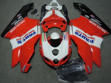 Carene Moto Ducati 749 999 2003-2004 - Bianco Rosso Nero Lucido Parts Unlimited