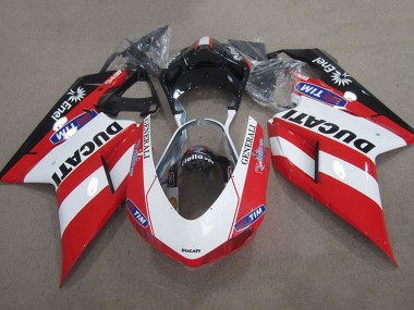 Carene Moto Ducati 1098 2007-2014 - Rosso Bianco Nero Generali Tim