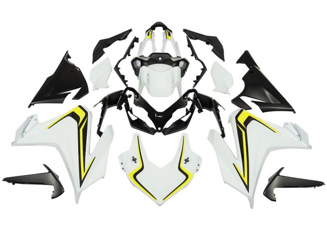 Carene Moto Honda CBR500R 2022-2023 - Bianco Neon Giallo Nero Opaco