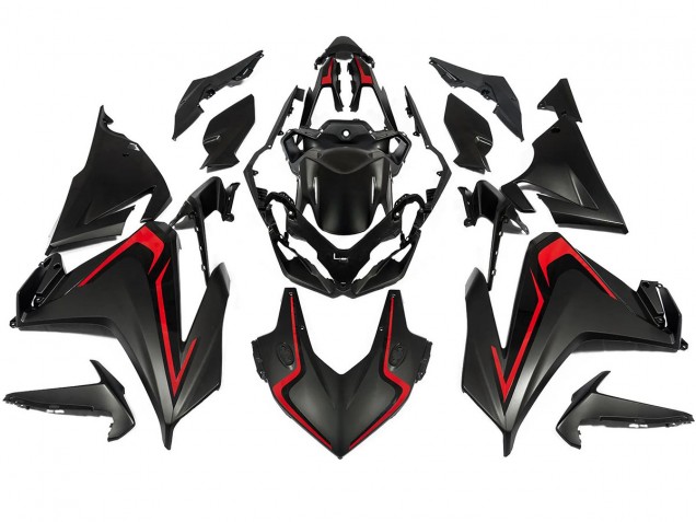Carena Moto Honda CBR500R 2022-2023 - Nero Opaco Rosso