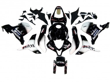 Carene Moto Honda CBR600RR 2009-2012 - Nero Lucido Bianco West