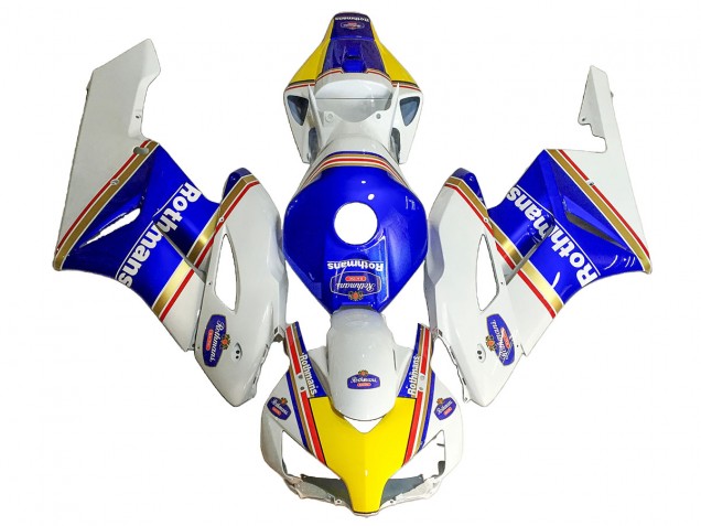 Carene Moto Honda CBR1000RR 2004-2005 - Bianco Blu Giallo Rothmans