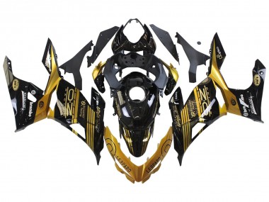 Carene Moto Kawasaki EX400 2018-2024 - Oro Nero Lucido