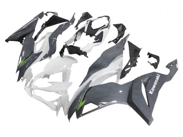 Carene Moto Kawasaki ZX6R 2019-2022 - Bianco Grigio Verde
