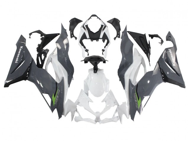 Carene Moto Kawasaki ZX6R 2019-2022 - Bianco Grigio Verde