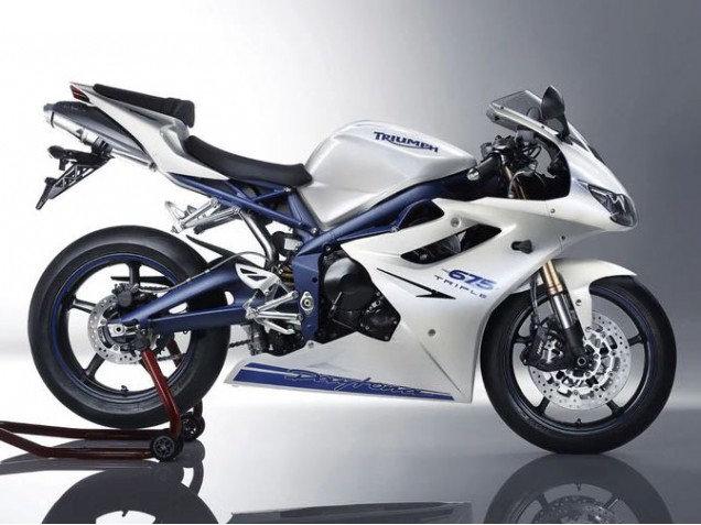 Carene Moto Triumph Daytona 675 2006-2008 - Bianco Blu