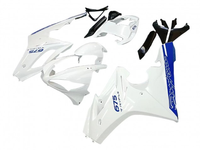 Carene Moto Triumph Daytona 675 2006-2008 - Bianco Blu