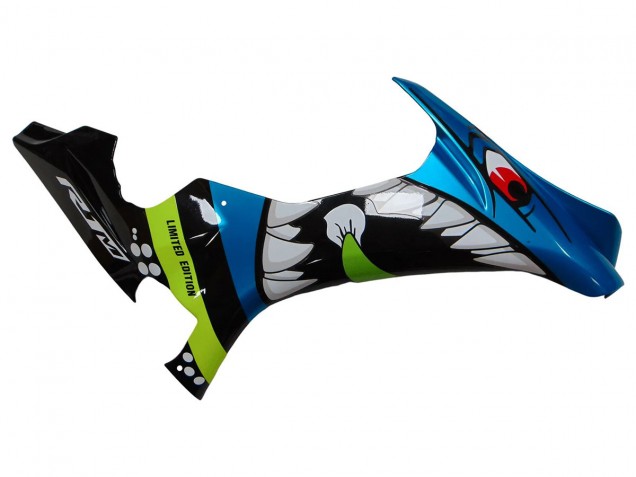 Carene Moto Yamaha YZF R1 2015-2019 - Blu Verde Nero Squalo