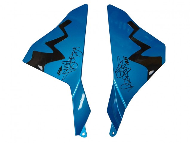 Carene Moto Yamaha YZF R1 2015-2019 - Blu Verde Nero Squalo