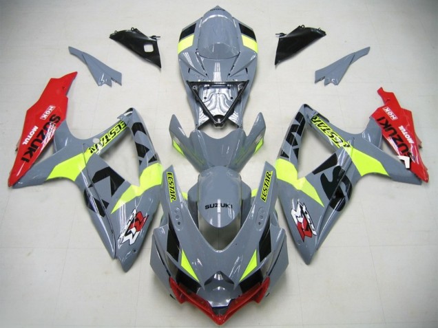 Carene Moto GSXR750 K6 2006-2007 - Nardo Grigio Neon Verde Rosso Ecstar