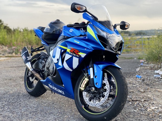 Carene Moto Suzuki GSXR 1000 2009-2016 - Blu Verde Bianco
