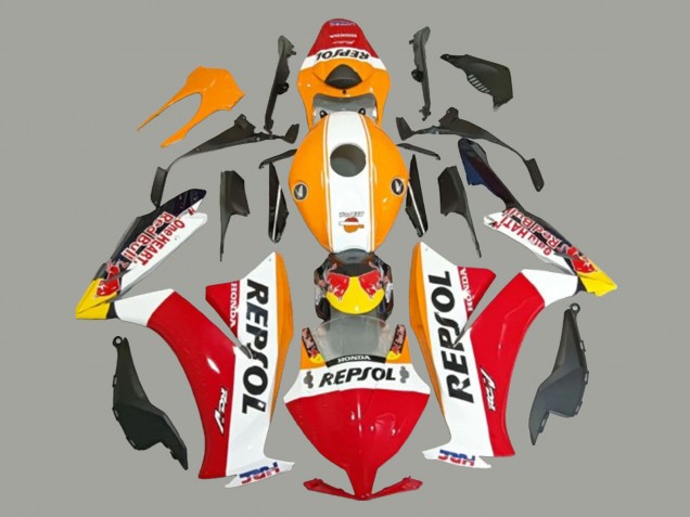 Carene Moto Honda CBR1000RR 2012-2016 - Bianco Arancia Rosso Giallo HRC Repsol