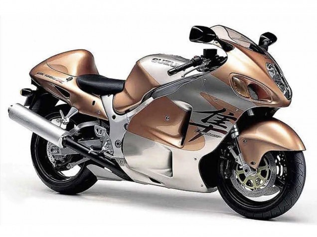 Carene Moto Suzuki GSXR 1300 Hayabusa 1996-2007 - Marrone Chiaro Argento