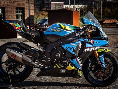 Carene Moto Yamaha YZF R1 2015-2019 - Blu Giallo Squalo