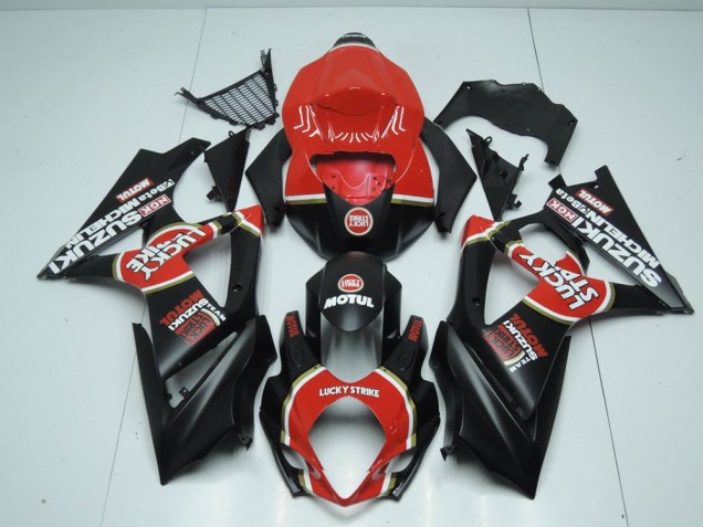Matte Lucky Strike Carene GSXR 1000 K7 2007-2008 Matte Lucky Strike Carene GSXR 1000 K7 2007-2008