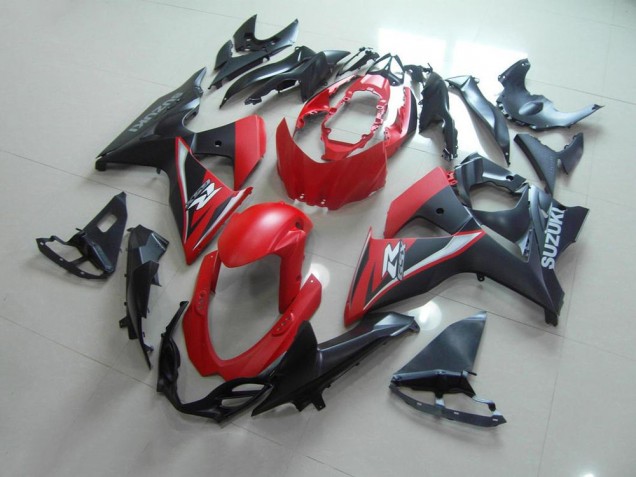 Matte Rosso Nero Carene GSXR 1000 K9 2009-2016 Matte Rosso Nero Carene GSXR 1000 K9 2009-2016