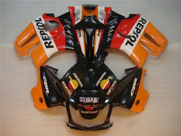 Nero Arancia Repsol Kit Carenatura Completo ABS CBR 600 F3 1995-1998 Nero Arancia Repsol Kit Carenatura Completo ABS CBR 600 F3 1995-1998