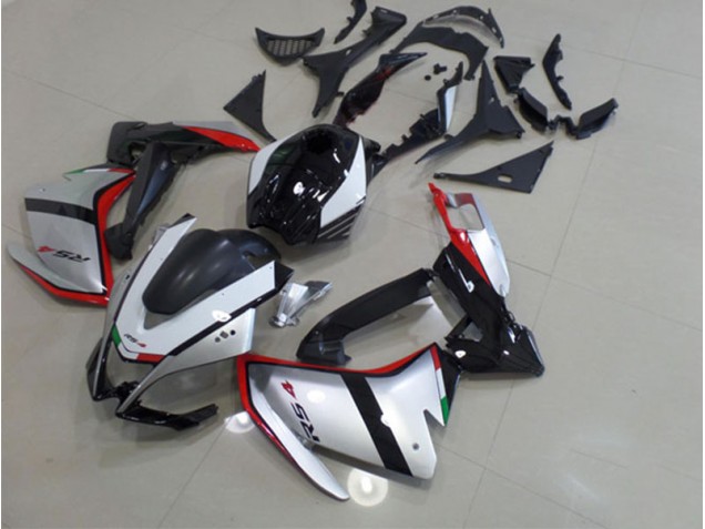 Nero Argento Rosso Kits Carenatura Completa RS4 50 125 2011-2018 Nero Argento Rosso Kits Carenatura Completa RS4 50 125 2011-2018