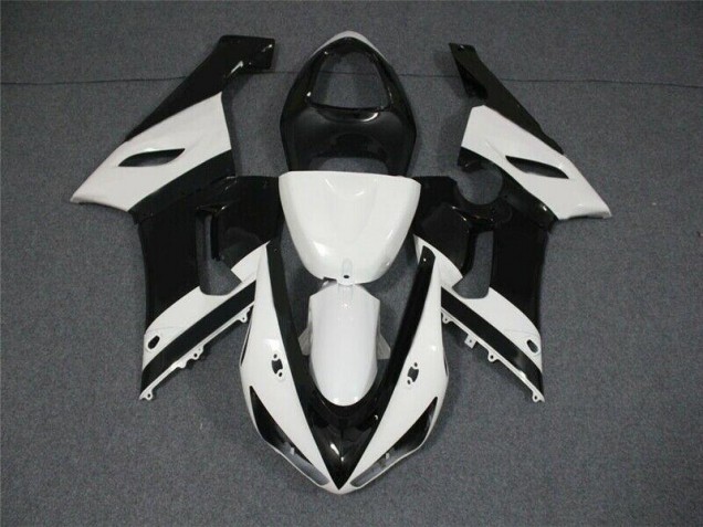 Nero Bianco ABS Plastica ZX6R 2005-2006 Nero Bianco ABS Plastica ZX6R 2005-2006