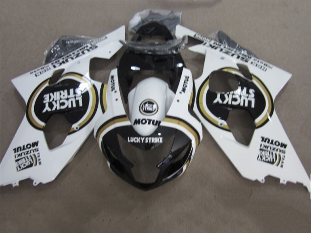 Nero Bianco Lucky Strike Motul Carene GSXR 600 K4 2004-2005 Nero Bianco Lucky Strike Motul Carene GSXR 600 K4 2004-2005