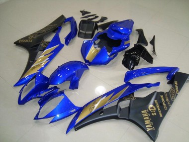 Nero Blu con Oro Adesivo Kit Carena & Plastica R6 2006-2007