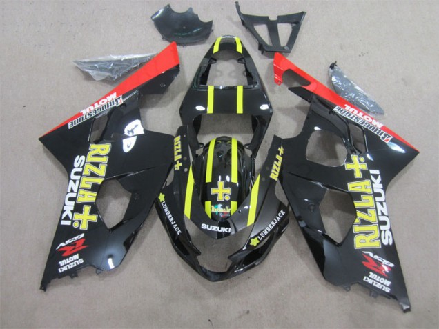 Nero Giallo Rizla ABS Plastica & Carene GSXR 600 K4 2004-2005 Nero Giallo Rizla ABS Plastica & Carene GSXR 600 K4 2004-2005